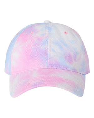 Tie-dye Curved Bill Ball Cap with Adjustable Strap