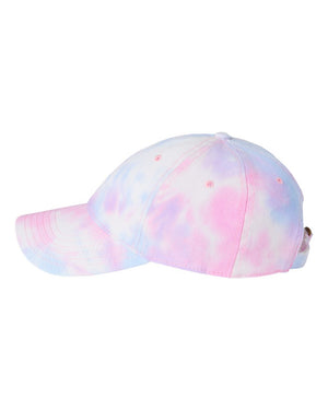 Tie-dye Curved Bill Ball Cap with Adjustable Strap