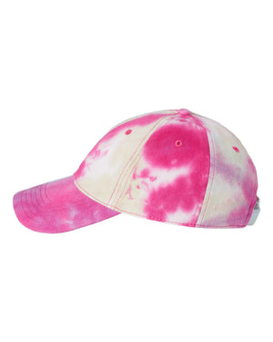 Tie-dye Curved Bill Ball Cap with Adjustable Strap