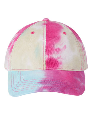 Tie-dye Curved Bill Ball Cap with Adjustable Strap