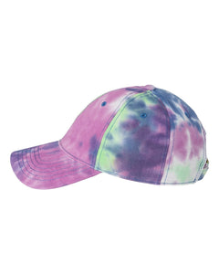 Tie-dye Curved Bill Ball Cap with Adjustable Strap