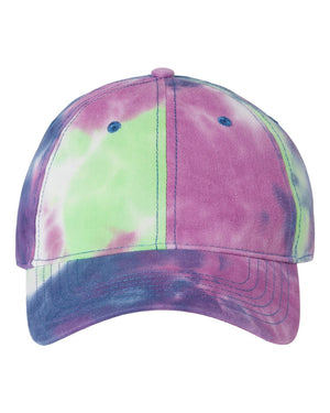 Tie-dye Curved Bill Ball Cap with Adjustable Strap