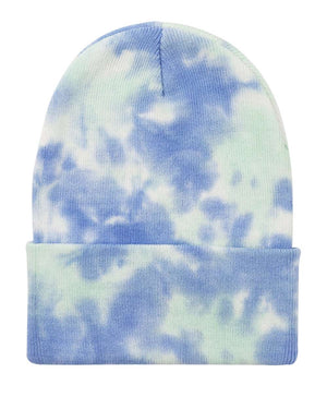 Tie-dye 12' Cuffed Beanie Hat