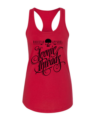 Iconic Threads Classic Logo Red Racerback Tank