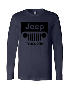 Black Jeep Toledo Logo Unisex Long Sleeve Tee