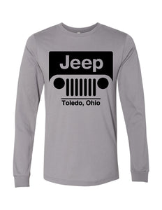Black Jeep Toledo Logo Unisex Long Sleeve Tee