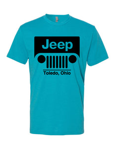 Black Jeep Toledo Logo Unisex Short Sleeve Tee