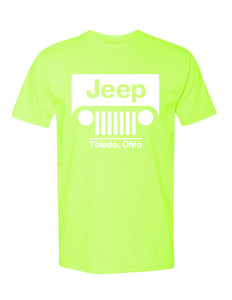 White Jeep Toledo Logo Unisex Short Sleeve Tee