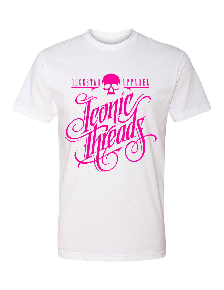 Iconic Threads Classic Logo White Unisex Tee
